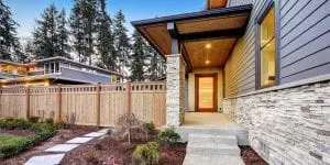 Entry of custom home