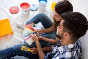 easy home renovations include painting a room